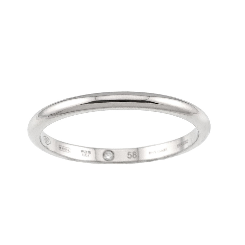 BVLGARI Silver Diamond Ring #58